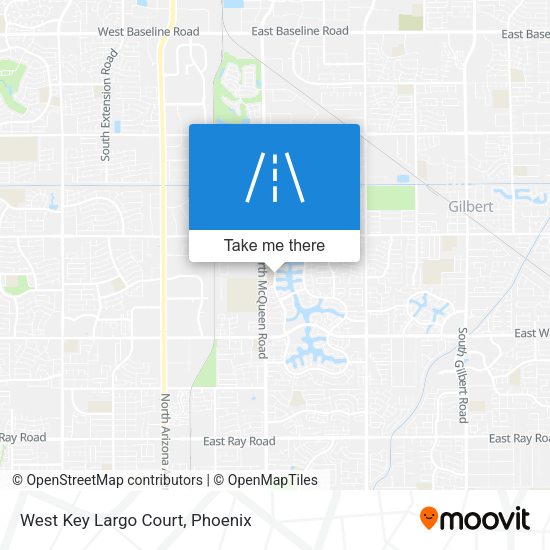 West Key Largo Court map
