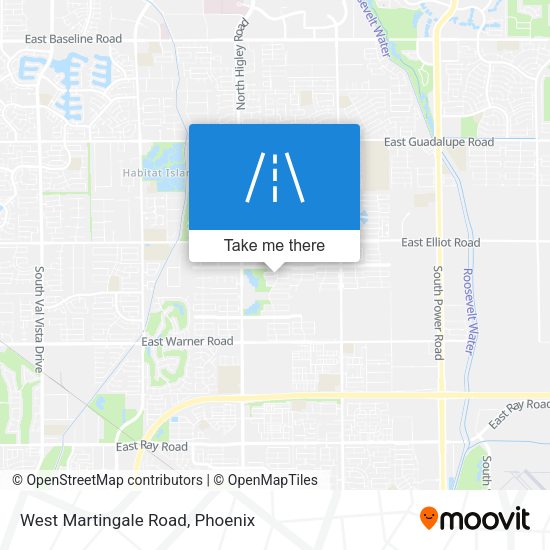 West Martingale Road map