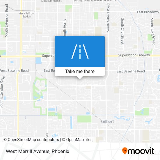Mapa de West Merrill Avenue