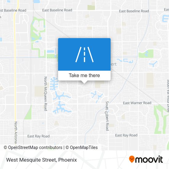 West Mesquite Street map