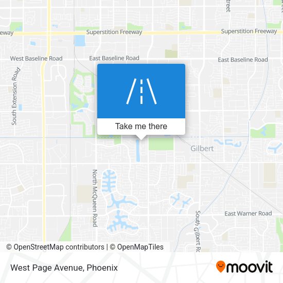 Mapa de West Page Avenue