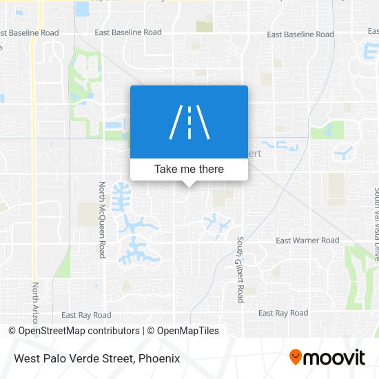 West Palo Verde Street map