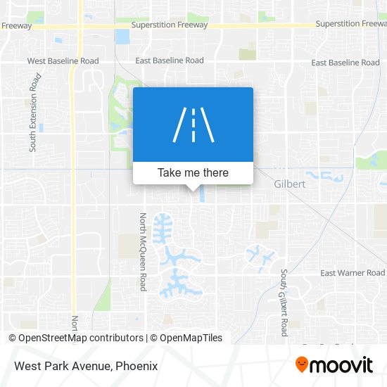 Mapa de West Park Avenue