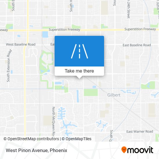 Mapa de West Pinon Avenue