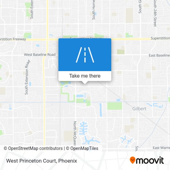 Mapa de West Princeton Court