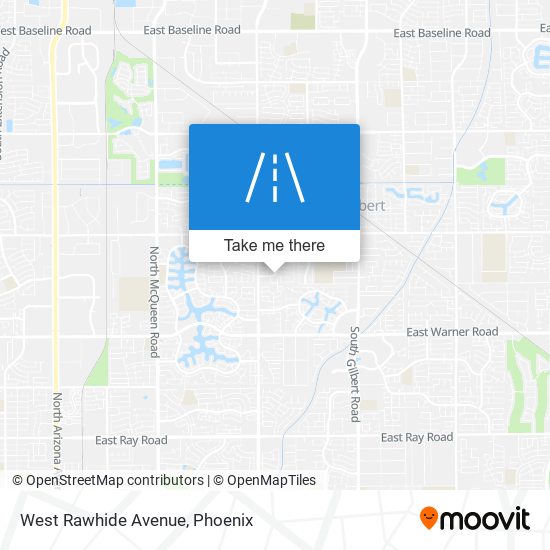 West Rawhide Avenue map