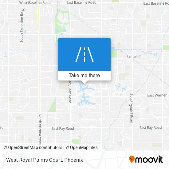 Mapa de West Royal Palms Court
