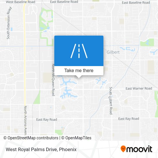 Mapa de West Royal Palms Drive