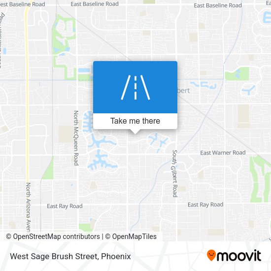 West Sage Brush Street map