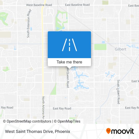 West Saint Thomas Drive map