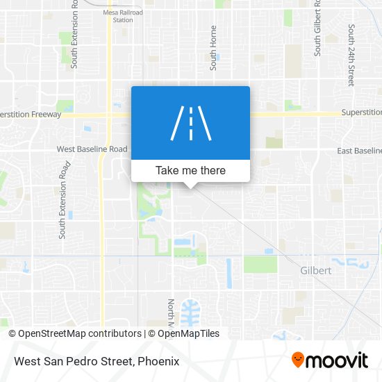 Mapa de West San Pedro Street