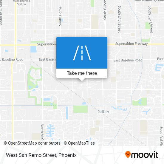 West San Remo Street map