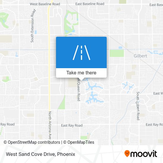 West Sand Cove Drive map