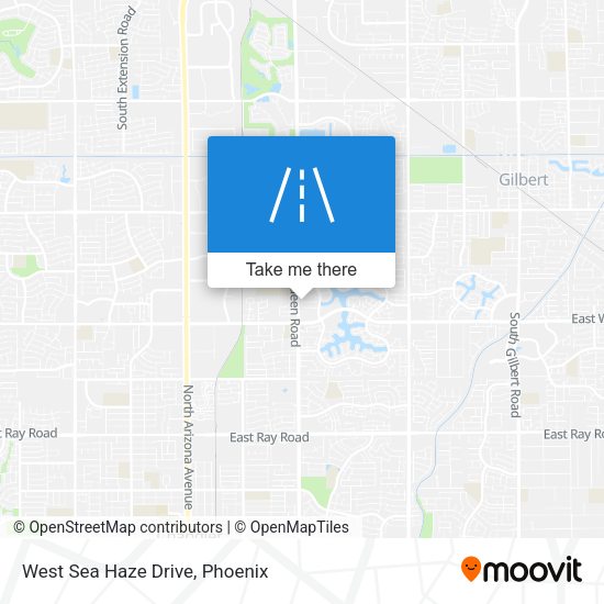 West Sea Haze Drive map