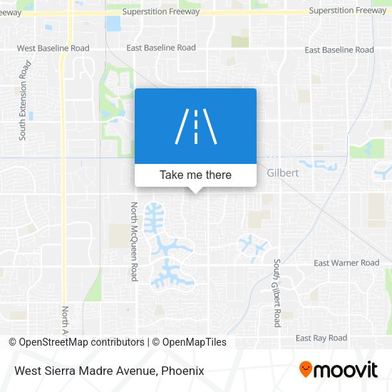 West Sierra Madre Avenue map
