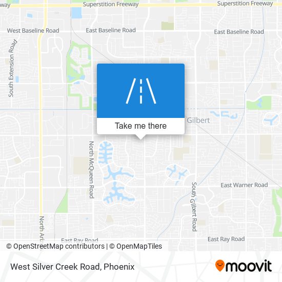 West Silver Creek Road map