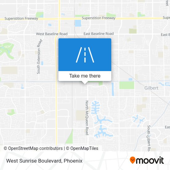 West Sunrise Boulevard map