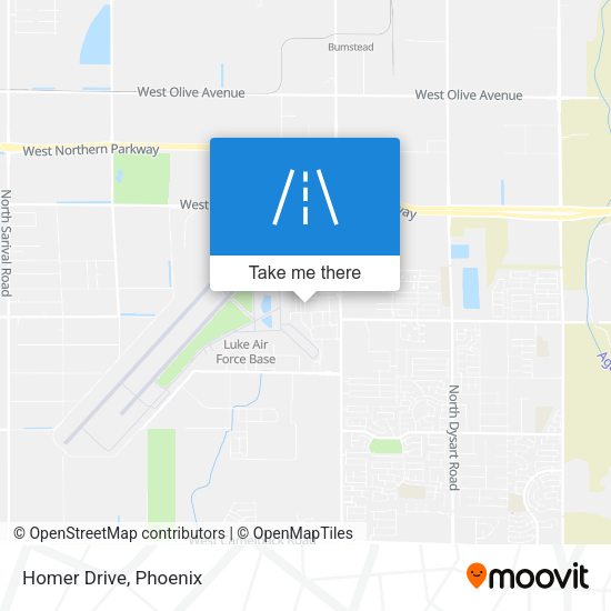 Homer Drive map