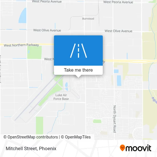 Mitchell Street map
