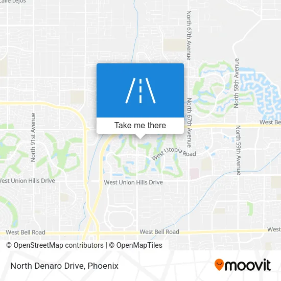 North Denaro Drive map