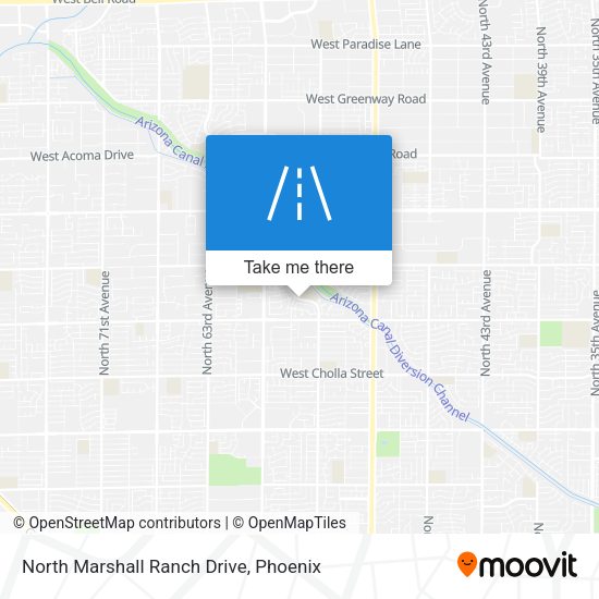 Mapa de North Marshall Ranch Drive