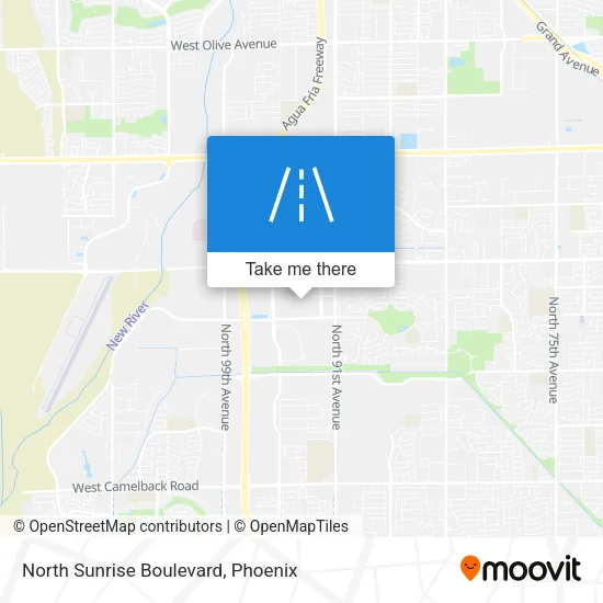 Mapa de North Sunrise Boulevard