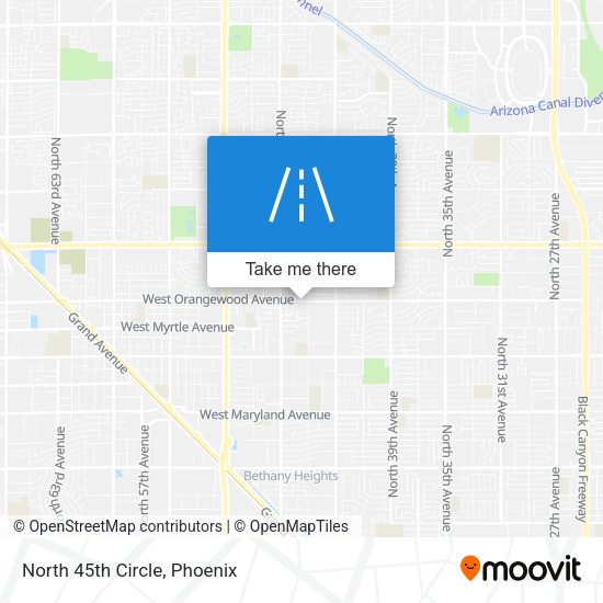 Mapa de North 45th Circle
