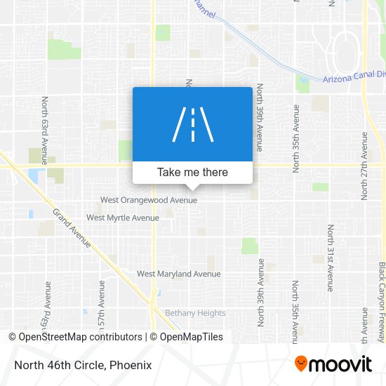 Mapa de North 46th Circle