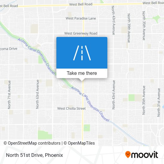 Mapa de North 51st Drive