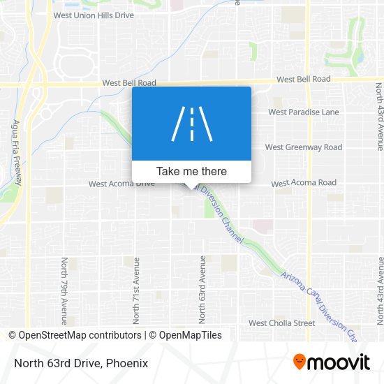 Mapa de North 63rd Drive