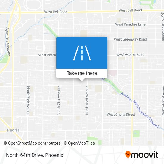 Mapa de North 64th Drive