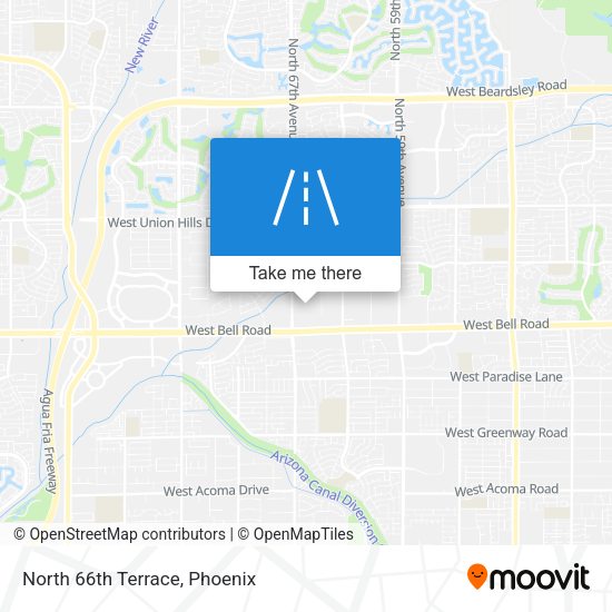 Mapa de North 66th Terrace