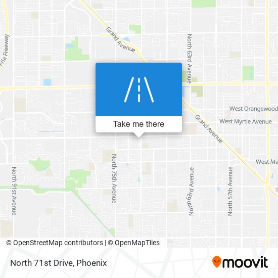 North 71st Drive map