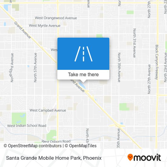 Santa Grande Mobile Home Park map