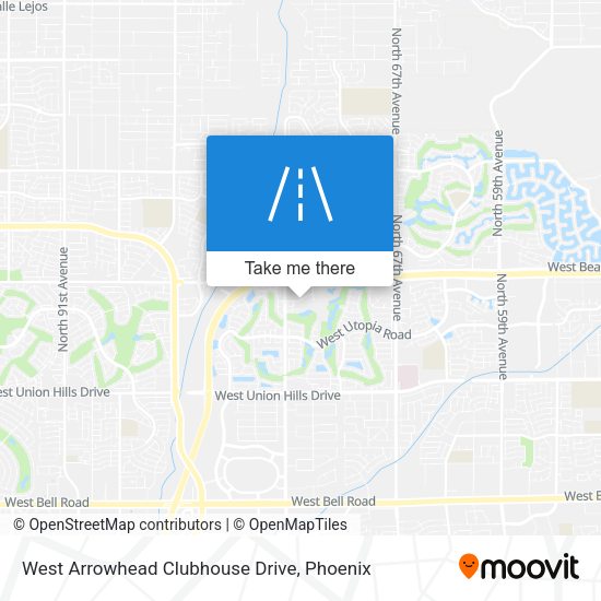 Mapa de West Arrowhead Clubhouse Drive