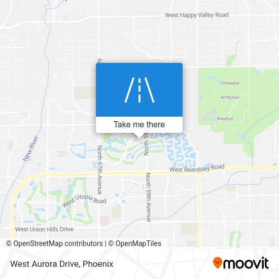 Mapa de West Aurora Drive