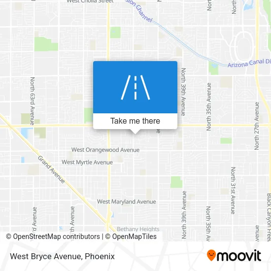 Mapa de West Bryce Avenue