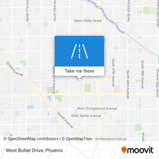 Mapa de West Butler Drive