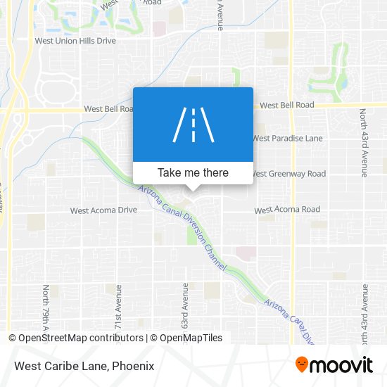 West Caribe Lane map