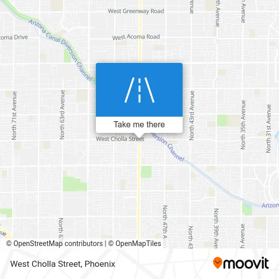 West Cholla Street map