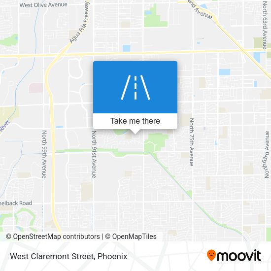 West Claremont Street map