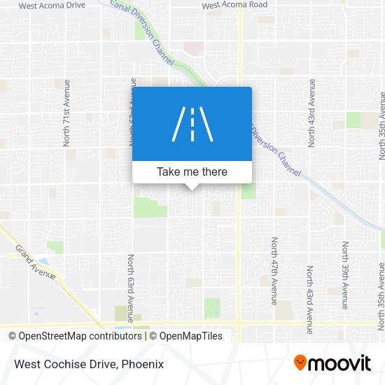 Mapa de West Cochise Drive