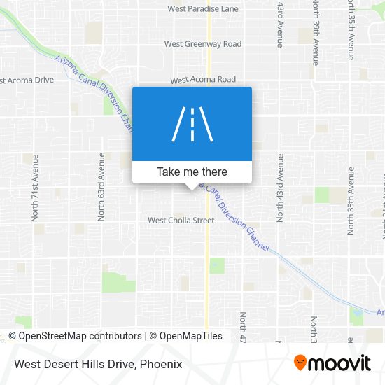 West Desert Hills Drive map