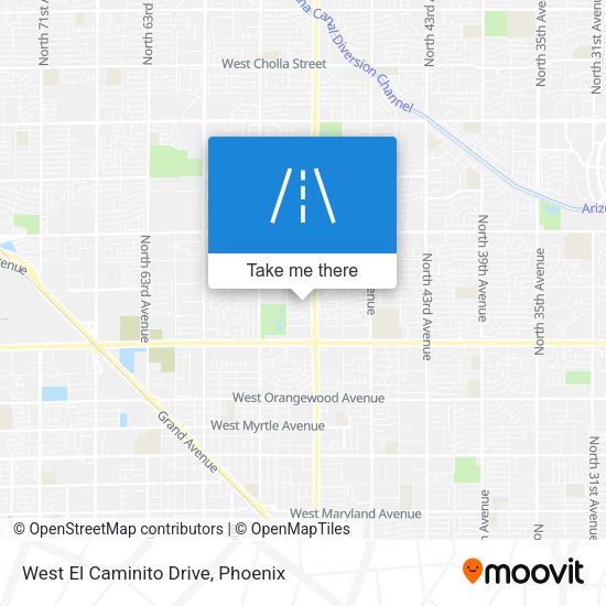 West El Caminito Drive map