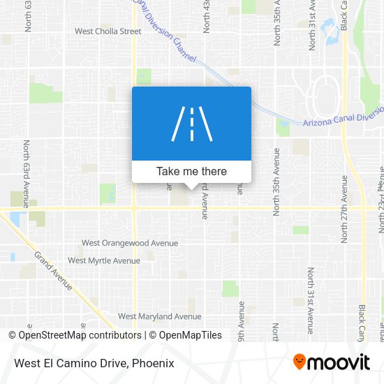 Mapa de West El Camino Drive
