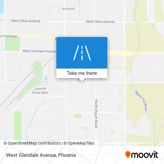 West Glendale Avenue map