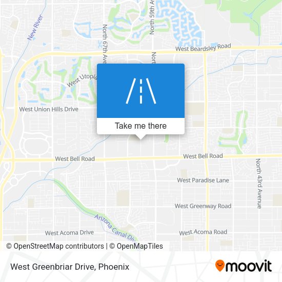 Mapa de West Greenbriar Drive
