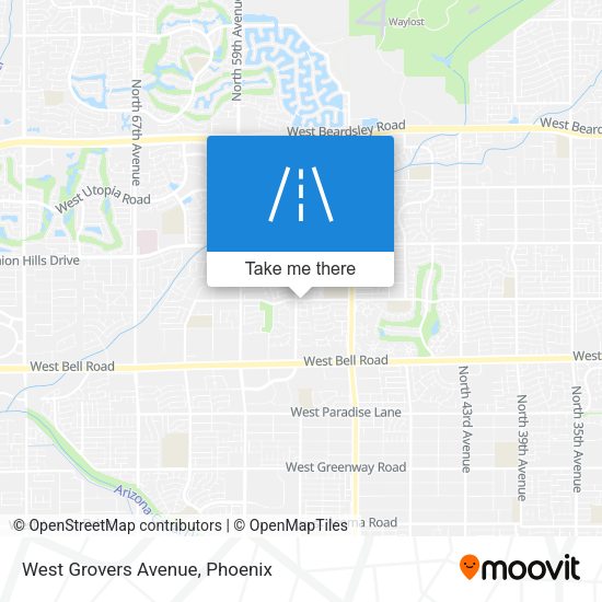 Mapa de West Grovers Avenue