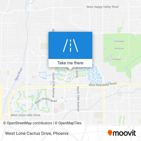West Lone Cactus Drive map
