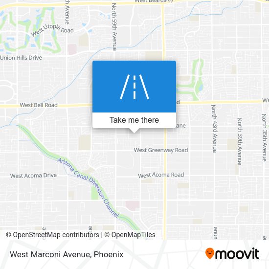 West Marconi Avenue map